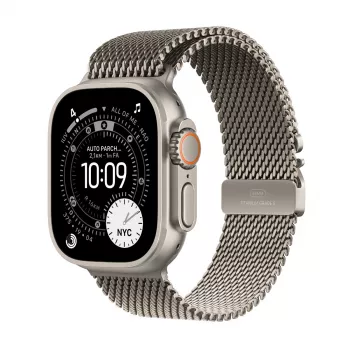 APPLE Watch Ultra 3 GPS + Cellular 49 mm Caixa de titânio natural com bracelete Milanese de titânio natural