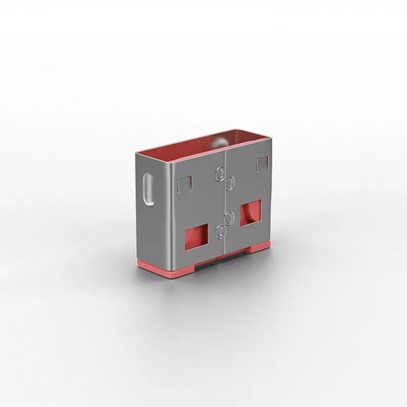 Bloqueador de portas USB Lindy (sem chave) – pack de 10, rosa, bloqueador de portas, USB Type-A, rosa, acrilonitrilo-butadieno-estireno (ABS), 10 unid., saco de plástico