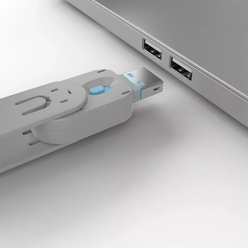 Lindy 40452 conjunto de bloqueadores de portas USB Tipo A, 4 fechaduras com chave, azul