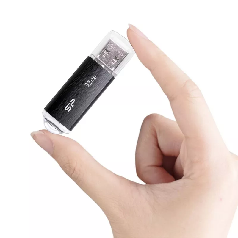SILICON POWER Ultima U02 - Pen drive 32 GB - USB 2.0 - Preto