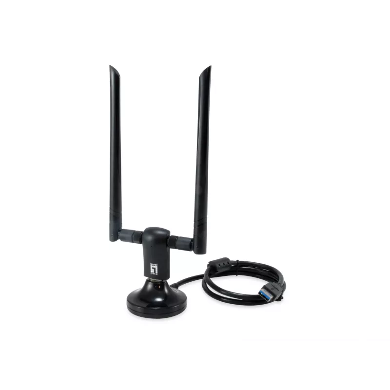 Adaptador de rede USB Wi-Fi dual band LevelOne AC1200, canal 1-13