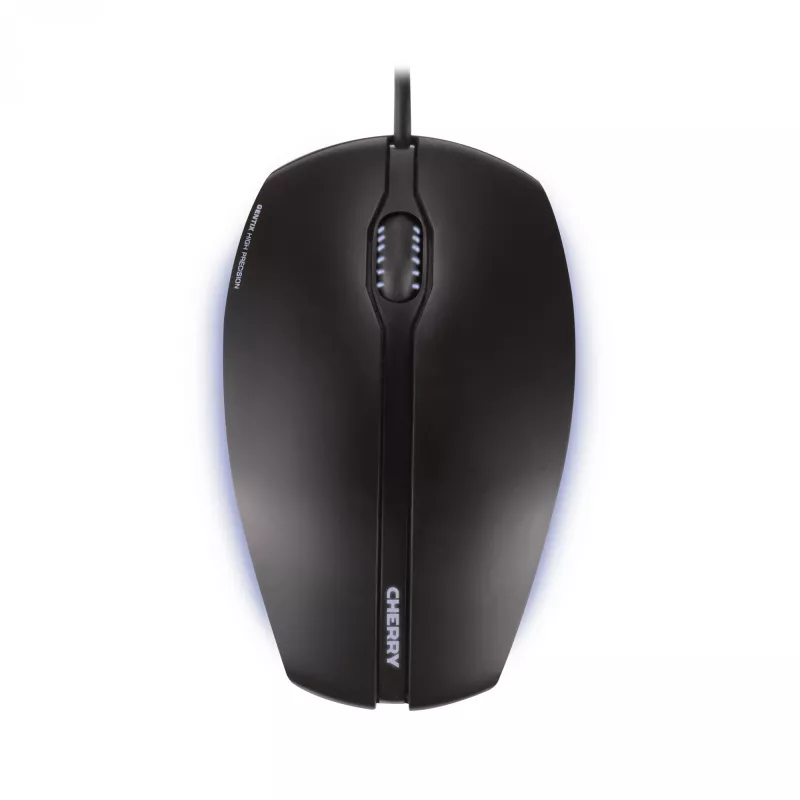 CHERRY GENTIX RATO COM FIO ILUMINADO, Preto, USB, ambidestro, ótico, USB Type-A, 1000 DPI, Preto