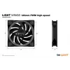 be quiet! Light Wings Ventoinha ARGB PWM High-Speed 120 mm, preto, pack de 3