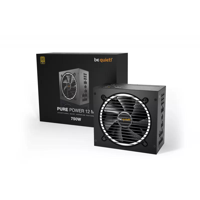 be quiet Pure Power 12 M Fonte de alimentação 750 W 20+4 pin ATX ATX Preto
