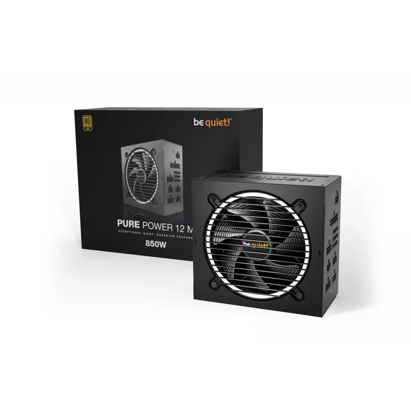 be quiet Pure Power 12 M Fonte de alimentação 850 W 20+4 pin ATX ATX Preto