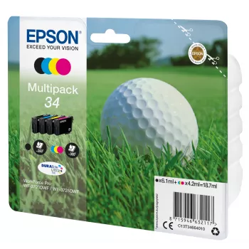 Epson Golfball Multipack 4 cores 34 DURABrite Ultra tinta