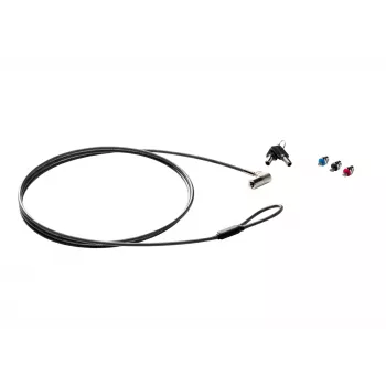 HP Sure Key Fechadura de cabo, 1,83 m, chave, preto, prateado