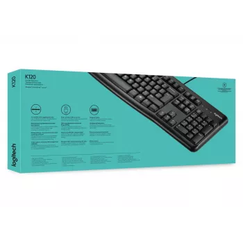 LOGITECH Teclado K120 - Para empresas Azerty belga