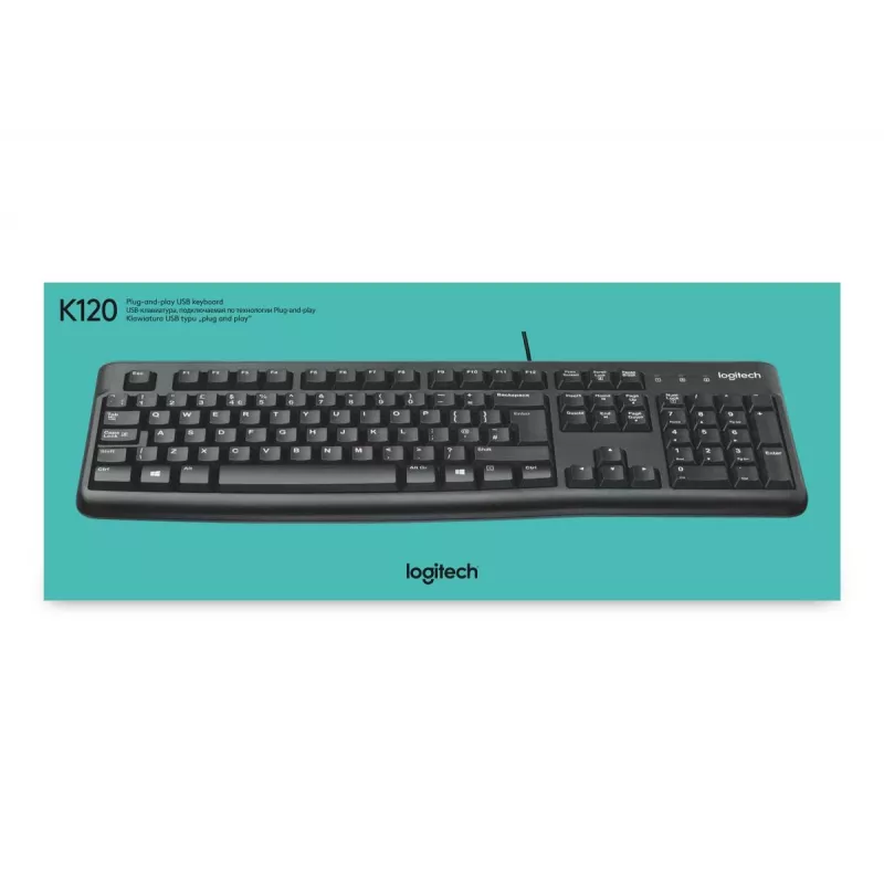 LOGITECH Teclado K120 - Para empresas Azerty belga