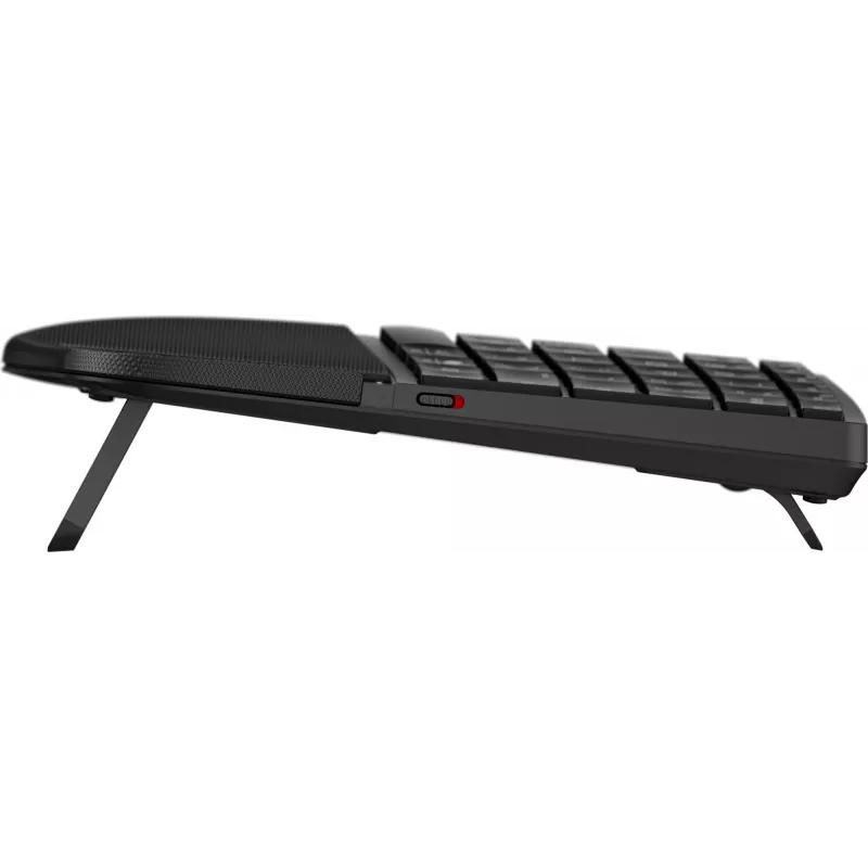 Teclado HP 685 Comfort Dual-Mode 8T6L9UT#ABB, sem fios 2,4 GHz, multidispositivo, 23 teclas programáveis, tamanho completo, QWERTY inglês internacional, preto