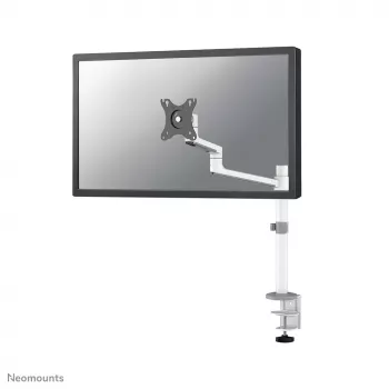 Braço para monitor Neomounts DS60-425WH1 17-27 polegadas - poupa espaço, fixação por aperto/passagem, 8 kg, 43,2 cm (17 polegadas), 68,6 cm (27 polegadas), 100 x 100 mm, Branco