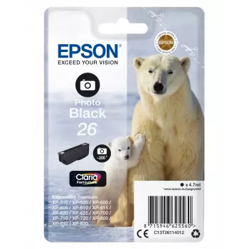 Epson Polar Bear embalagem individual fotografia Preto 26 Claria Premium Ink