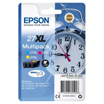 Epson Alarm clock multipack 3 cores 27XL tinta DURABrite Ultra