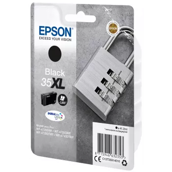 Epson Padlock embalagem individual Preto 35XL tinta DURABrite Ultra