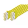 Cabo de rede DIGITUS - CAT6a - S/FTP - Snagless - 1m - amarelo - pack de 10