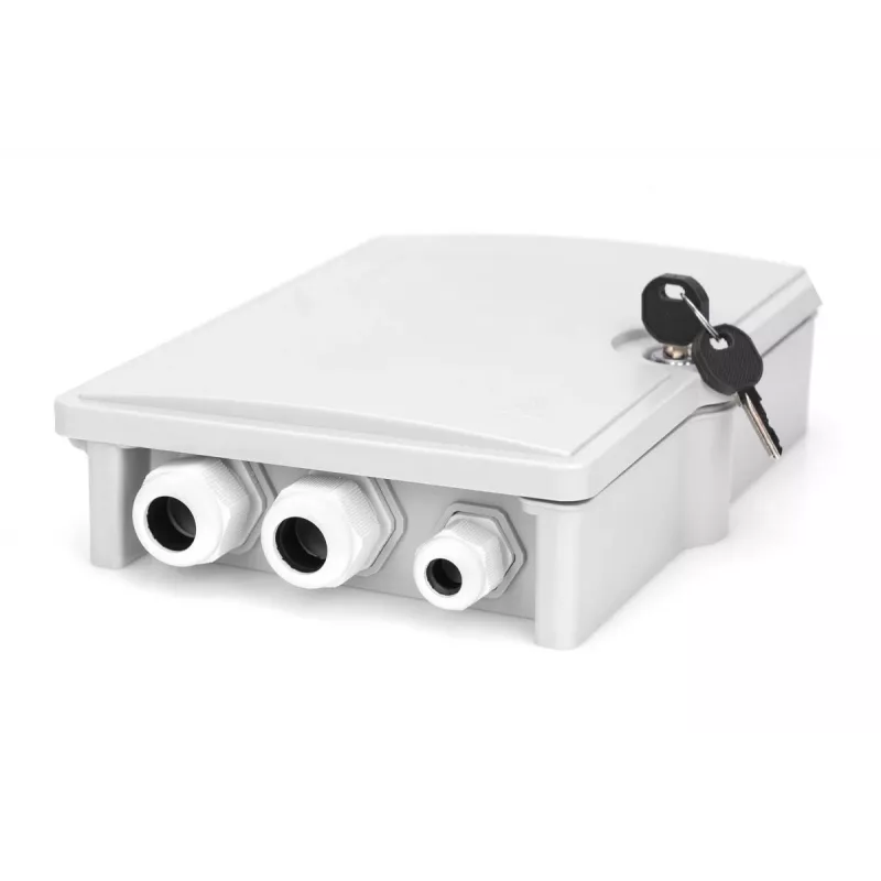 Caixa FTTH exterior DIGITUS para 6x adaptadores SC/DX, IP65
