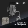 Cellularline Hug Flexi - Suporte universal para smartphone de automóvel com fixação por ventosa
