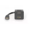Cabo divisor HDMI Y DIGITUS, tipo A - 2x tipo A M/F, 20cm passivo, Full HD, dourado preto