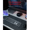 KeySonic KSK-8023BTRF (DE) teclado universal Bluetooth QWERTZ alemão antracite, preto