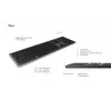 KeySonic KSK-8023BTRF (DE) teclado universal Bluetooth QWERTZ alemão antracite, preto
