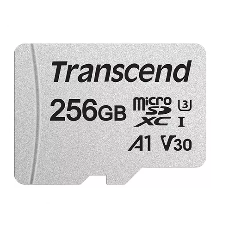 TRANSCEND cartão Micro SDXC 300S 256 GB UHS-I U3 com adaptador