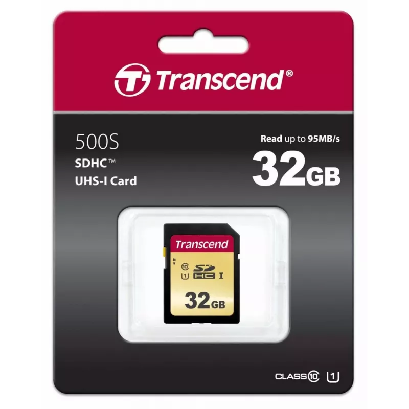TRANSCEND cartão SDHC 500S 32 GB UHS-I U1 MLC
