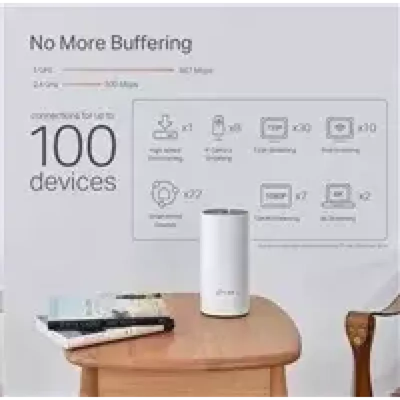 TP-Link AC1200 + AV1000 Whole Home Hybrid Mesh Wi-Fi System, pack de 3