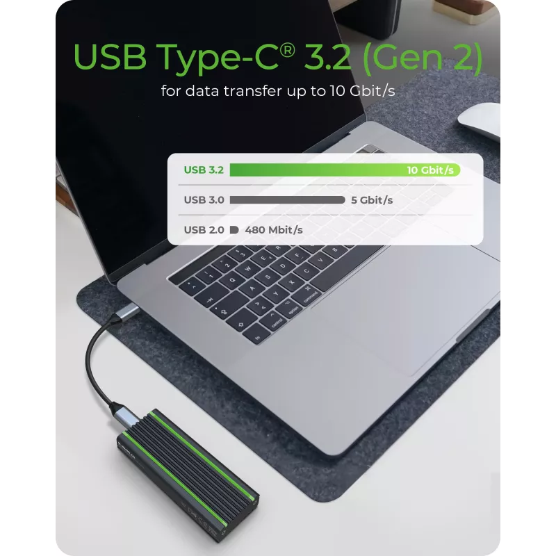 ICY BOX IB-1824ML-C31 caixa para SSD preta M.2
