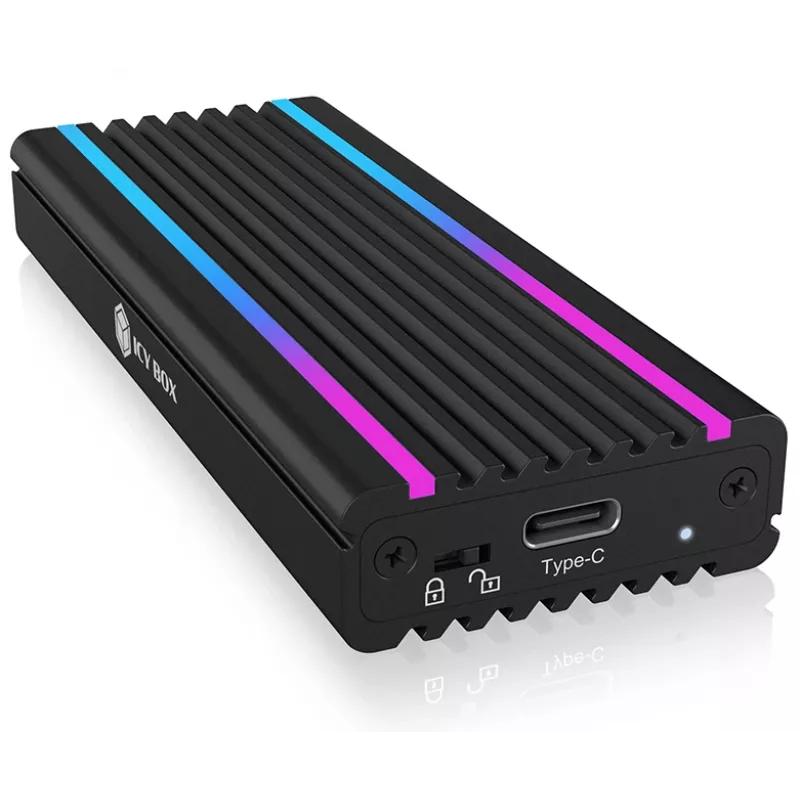 ICY BOX IB-1824ML-C31 caixa para SSD preta M.2