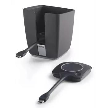 Barco Tray 2 x teclas USB-C preto conectividade de secretária com fios