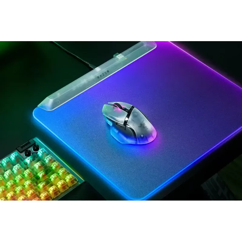 Rato gaming sem fios Razer Basilisk V3 Pro 35K Phantom White Edition