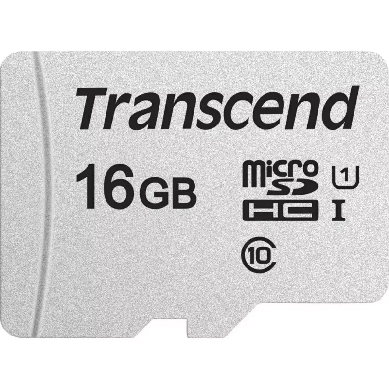 Cartão Micro SDHC Transcend 300S 16 GB UHS-I U1 com adaptador