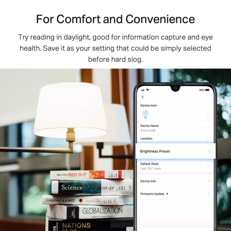 Lâmpada inteligente TP-Link Tapo Wi-Fi, luz do dia e regulável, lâmpada inteligente, Wi-Fi, branco, 802.11b, 802.11g, Wi-Fi 4 (802.11n), LED, E27