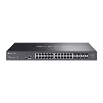 Switch gerido TP-Link Omada 24 portas 10GBASE-T L2+ com 8 slots 10GE SFP+