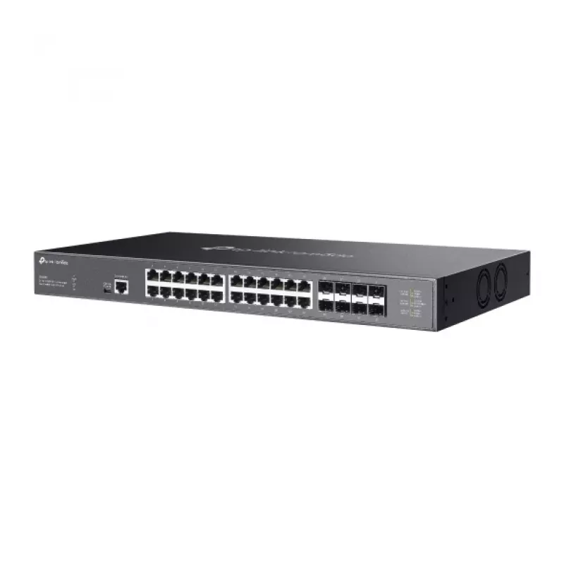 Switch gerido TP-Link Omada 24 portas 10GBASE-T L2+ com 8 slots 10GE SFP+
