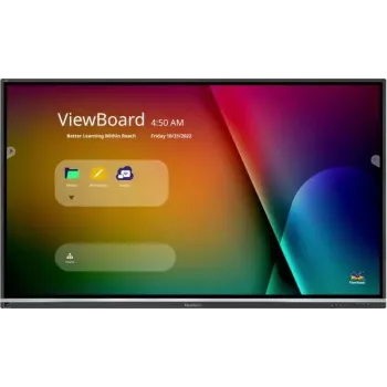 Quadro interativo Viewsonic IFP7550-5F 190,5 cm (75 polegadas) 3840 x 2160 píxeis ecrã tátil preto HDMI