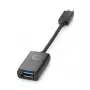 Adaptador HP USB-C para USB 3.0, 0,1409 m, USB-C, USB 3.0, USB 3.2 Gen 1 (3.1 Gen 1), preto