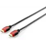 Cabo Equip HDMI 2.0, Dual Color, 2m, 28AWG, 2 m, HDMI Type A (Standard), HDMI Type A (Standard), 3D, 10,2 Gbit/s, preto, vermelho