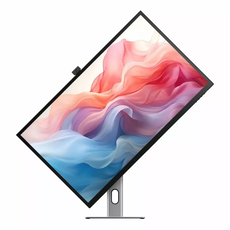 Monitor tátil ALOGIC Clarity Max Touch 32C4KPDWT, 32 polegadas, 3840x2160 4K UHD, 65 W Power Delivery, webcam de 8 MP, hub USB, preto/prateado