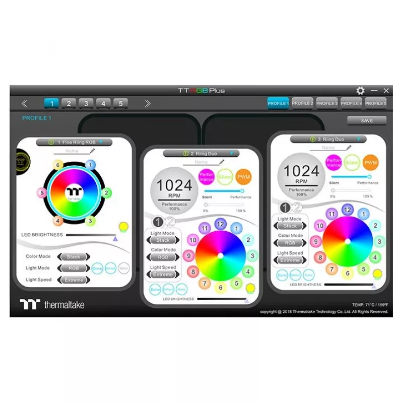Acessório de refrigeração líquida THERMALTAKE - Floe DX RGB 240 TT Premium Edition