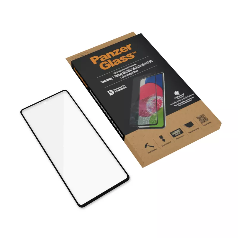 Película protetora de ecrã PanzerGlass ® para Samsung Galaxy A52 | A52 5G | A52s 5G | A53 5G