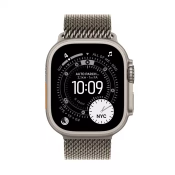 APPLE Watch Ultra 3 (2025) 5g 49mm Caixa de titânio natural com bracelete Milanese Loop de titânio natural M
