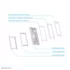 Suporte de parede para tablet Neomounts WL15-650WH1 9,7–11 polegadas – com fecho