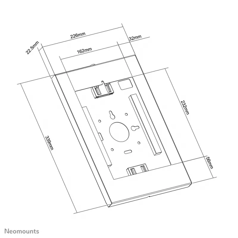 Suporte de parede para tablet Neomounts WL15-650WH1 9,7–11 polegadas – com fecho