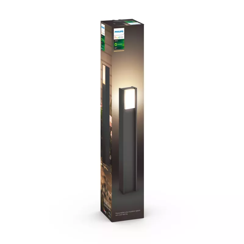 Philips Hue White Turaco 16474/93/P0 baliza de exterior, LED, 800 lm, antracite