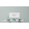 Logitech Scribe 960-001332 câmara para quadros brancos, Full HD 1080p, 15 fps, USB, Bluetooth, branco sujo