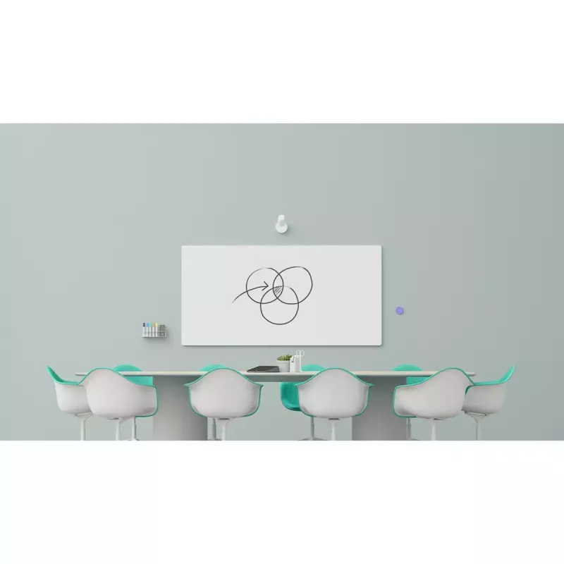 Logitech Scribe 960-001332 câmara para quadros brancos, Full HD 1080p, 15 fps, USB, Bluetooth, branco sujo