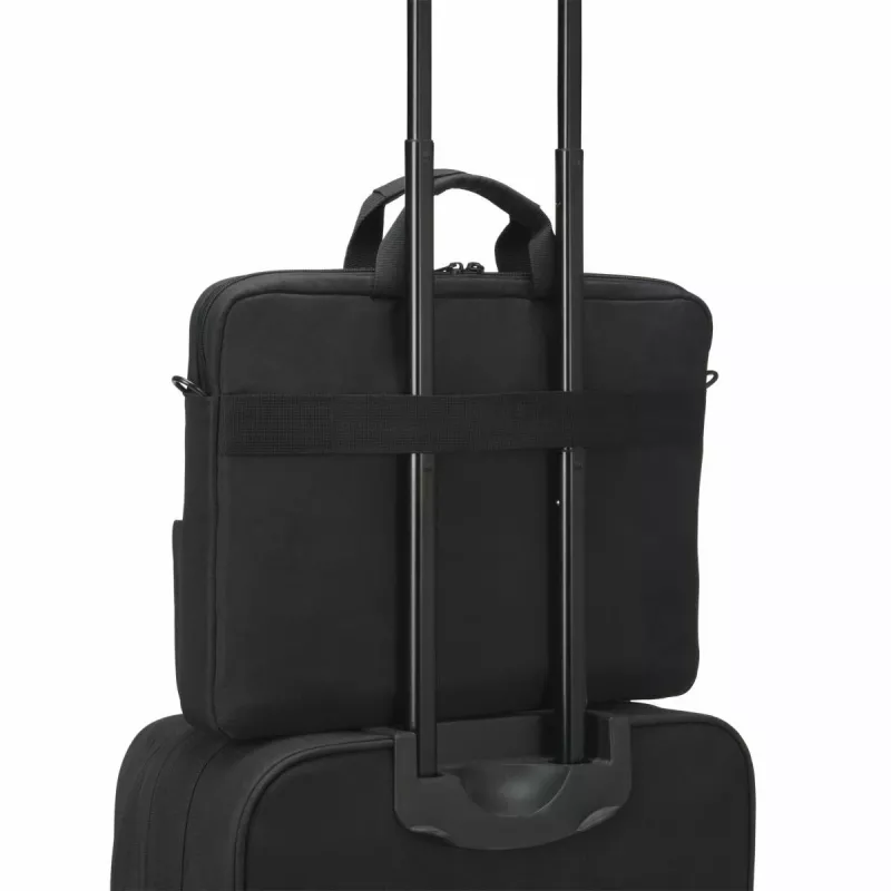 DICOTA Eco schlank Case Plus Base – Mala para portátil 13-15,6 polegadas - Preto / 300d RPET Poliéster