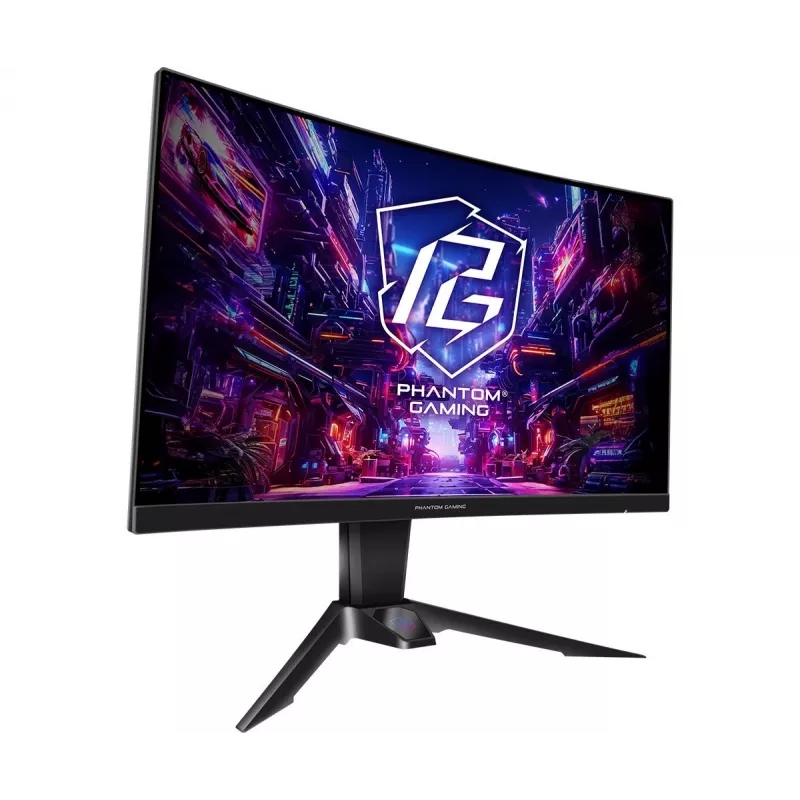 Monitor gaming ASROCK - Pg27qrt2a - 27in - 2560 X 1440 QHD - curvo 180Hz - preto