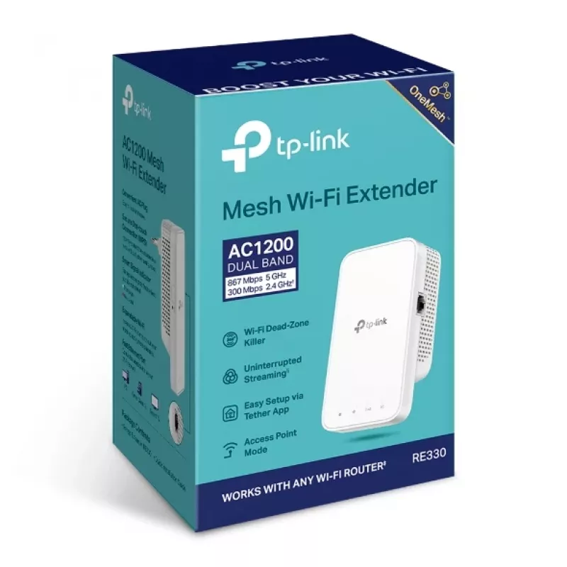 Repetidor de rede TP-Link RE335 867 Mbit/s branco